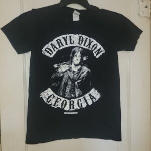 The Walking Dead Daryl Dixon Georgia Size S AMC T Shirt Blk